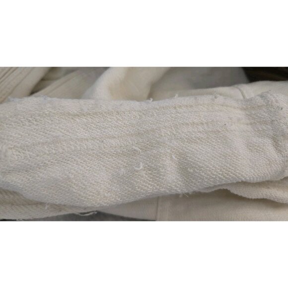 Daily Practice Horizon Wide Leg Jumpsuit M Cream Seamed Drawstrings Sleeveless - Picture 10 of 11